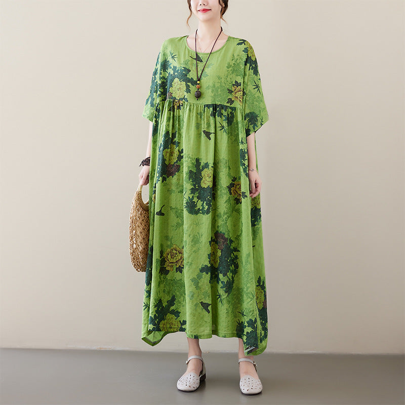 Women’s Renaissance Short Sleeve Swing Midi Dress