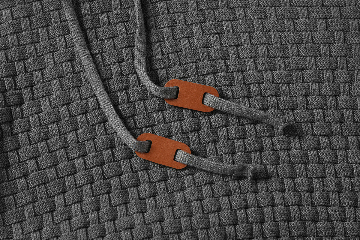 Men’s Knitted Hoodie Sweater – Long Sleeve Pullover for Autumn & Winter