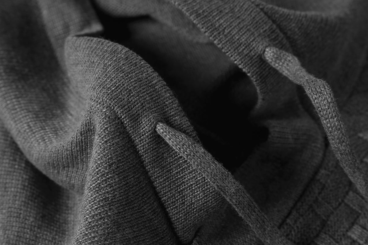 Men’s Knitted Hoodie Sweater – Long Sleeve Pullover for Autumn & Winter