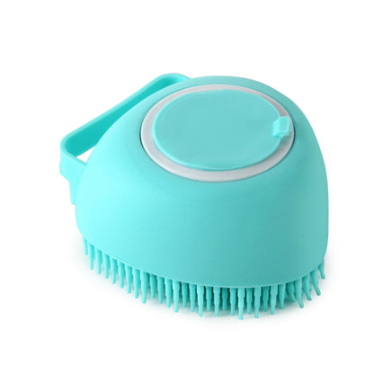 2-in-1 Silicone Pet Bath & Massage Glove – Grooming Brush with Shampoo Dispenser