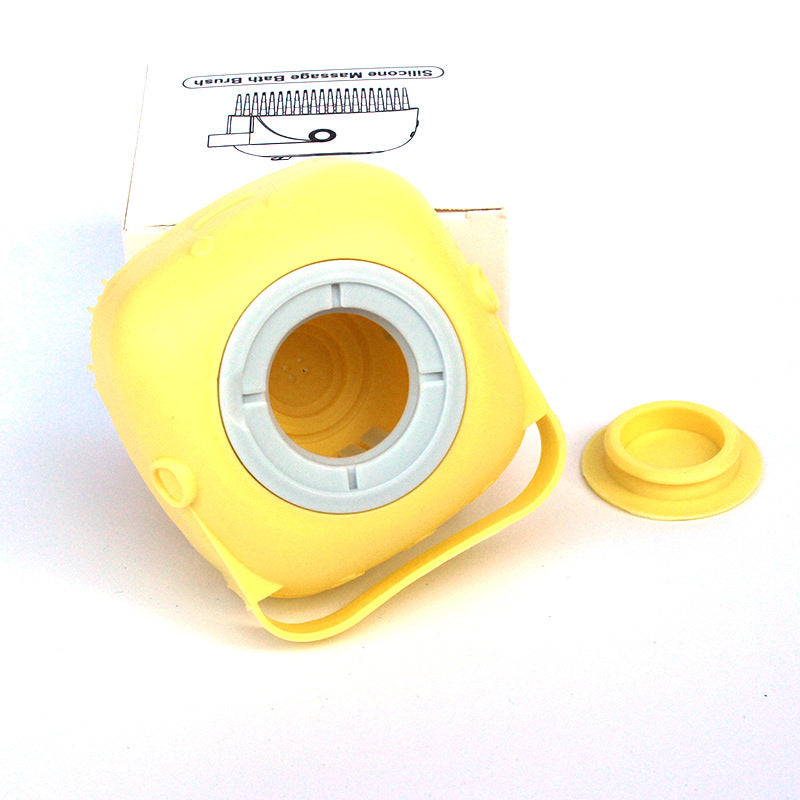 2-in-1 Silicone Pet Bath & Massage Glove – Grooming Brush with Shampoo Dispenser