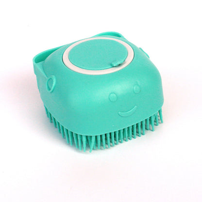 2-in-1 Silicone Pet Bath & Massage Glove – Grooming Brush with Shampoo Dispenser