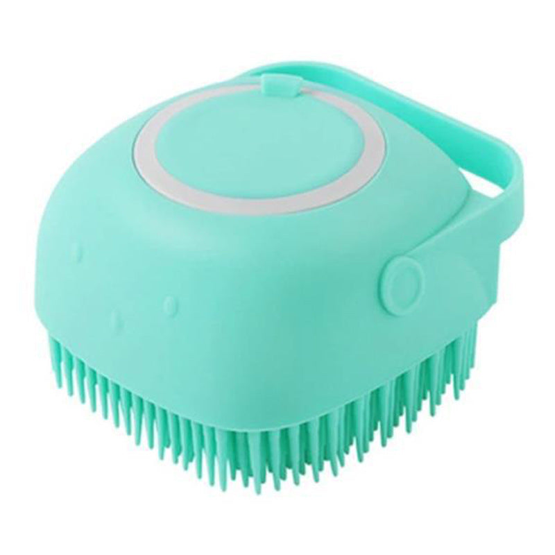 2-in-1 Silicone Pet Bath & Massage Glove – Grooming Brush with Shampoo Dispenser